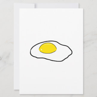 Carte Dessin d'Oeuf Frit Dessin Oeufs Pochés Côté soleil