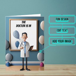 Carte Dessin Drôle Docteur Anniversaire