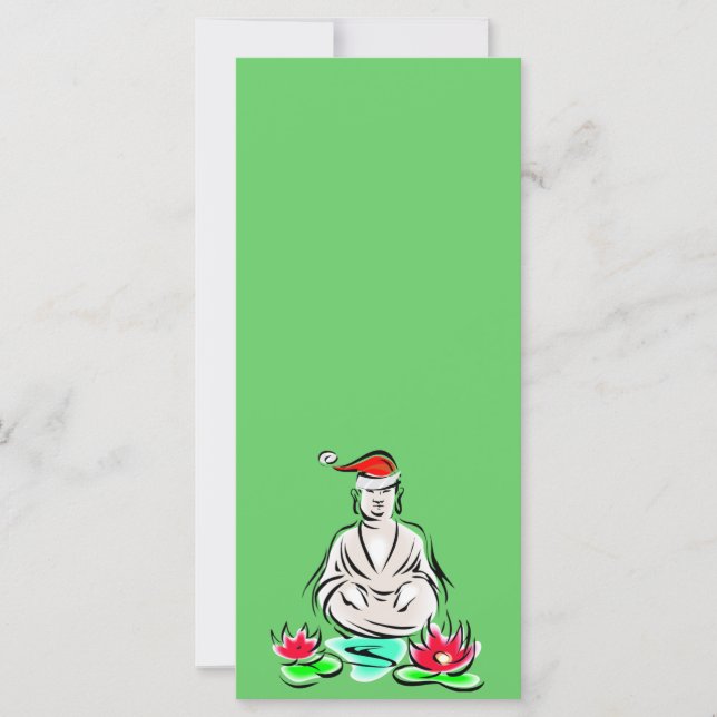 Carte Dessin du Bouddha de Noël (Devant)