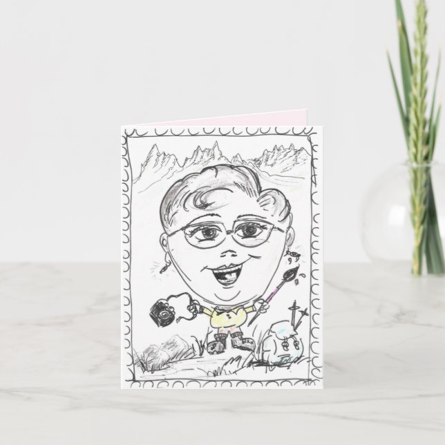 Carte dessin du cousin (Devant)