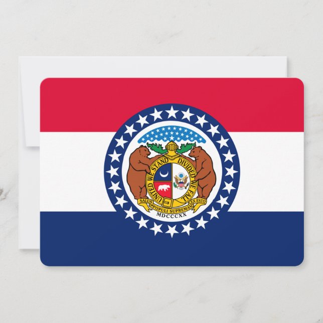 Carte Dessin du drapeau de l'État du Missouri (Devant)