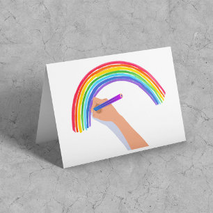 Carte Dessin d'un arc-en-ciel