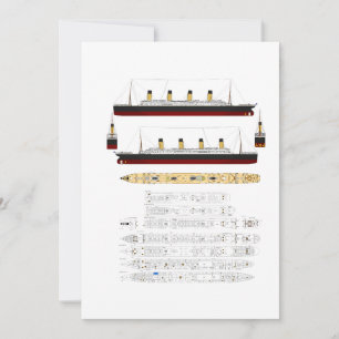 Carte Dessin et diagramme en Titanic RMS