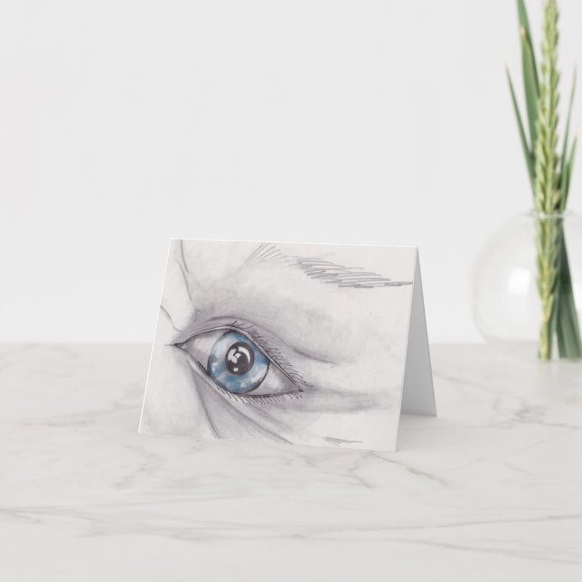Carte Dessin et oeil (Devant)
