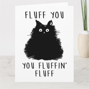 Carte Dessin Fluit You Black Cat