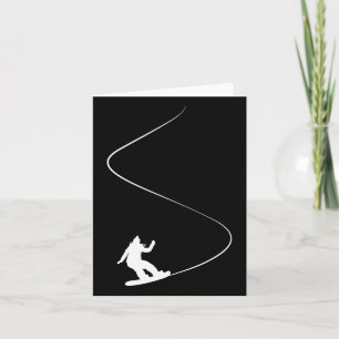 Carte Dessin Simple Snowboard Girl 1