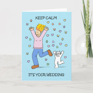 Carte Dessin sur le stress mariage pour la mariée