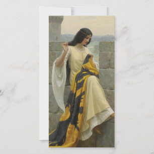 Carte Dessiner le drapeau standard (Femme médiévale)