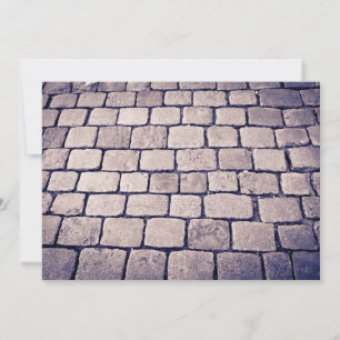 Carte Détail de la rue pavée, horizontal