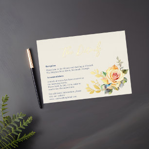 Carte Détail rose et Eucalyptus Watercolor