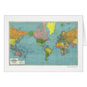 Carte détaillée 1942 du monde de 2ÈME GUERRE