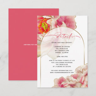 Carte Détails du Rose de corail exotique