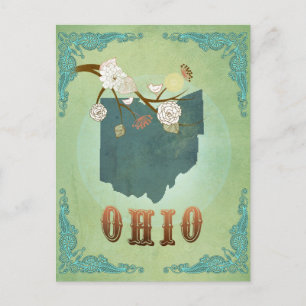 Carte d'état de l'Ohio - Vert