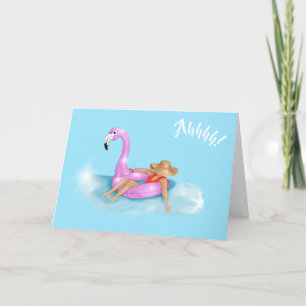 Carte Détendez-vous dans la piscine sur un char flamand 