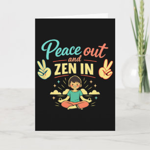Carte Détendez-vous et zen dans l'art de la santé mental