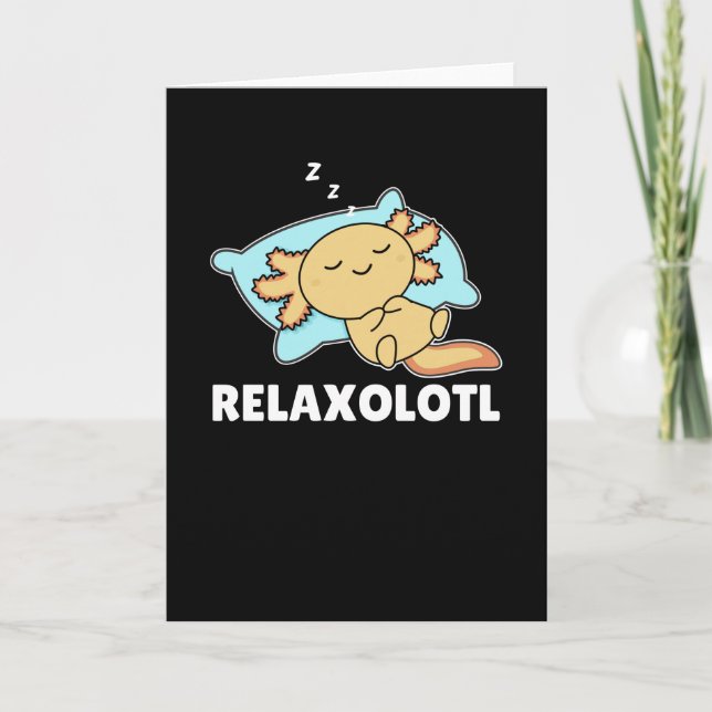 Carte Détente Axolotl Amateurs, Beaux Animaux Détente (Devant)