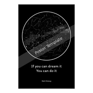Carte d'étoiles poster