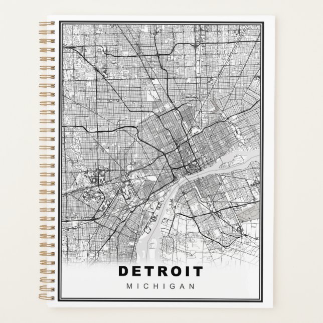 Carte Détroit (Devant)
