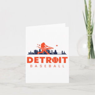 Carte Détroit Bysebyll Vintage minimaliste Retro Bysebyl