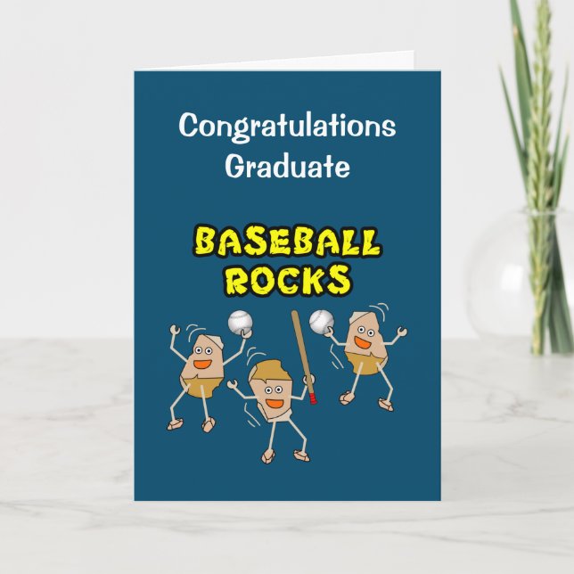 Carte d'études Trois Rochers de Baseball (Devant)