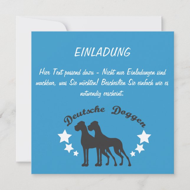 Carte Deutsche Doggen (Devant)