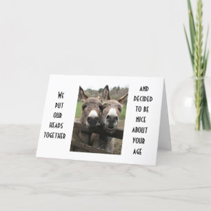 CARTE DEUX "A" INTELLIGENTS AMUSENT VOTRE STYLE ÂGÉ D'ÂG