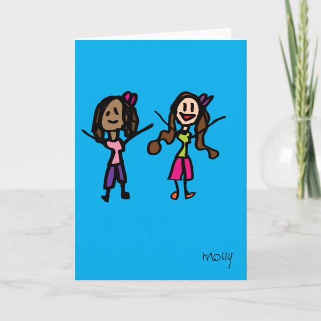 Carte Deux amis (Devant)