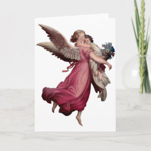Carte Deux anges en vol
