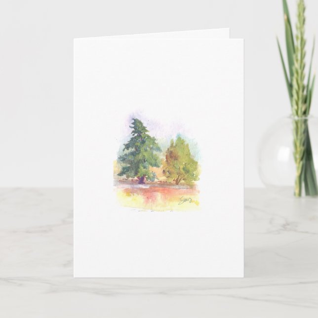 Carte Deux arbres, deux amis (Devant)