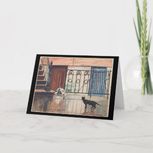 Carte Deux Chats, Stuart Davis,