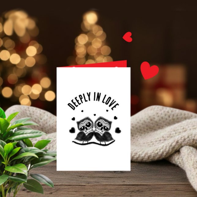 Carte Deux chouettes (Créateur téléchargé)