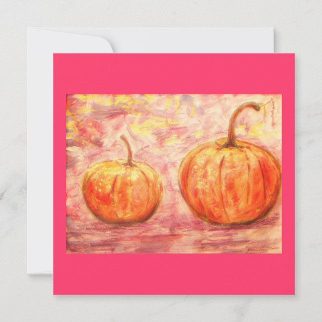 Carte deux citrouilles (Devant)