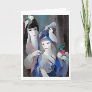 Carte Deux dame et une colombe, Marie Laurencin