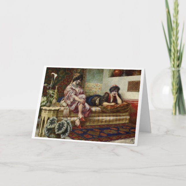 Carte Deux femmes amies à Harem (Devant)