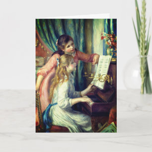 Carte Deux jeunes filles au piano de Renoir : Blank