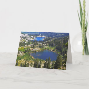 Carte Deux lacs de montagne, Park City Utah, Salutation 
