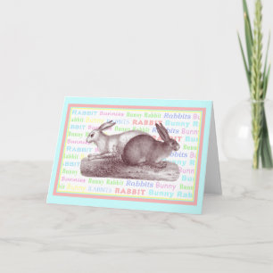 Carte Deux Lapins - Pour Les Amateurs De Lapin