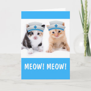 Carte Deux Mignons Chatons Se Portent Bien