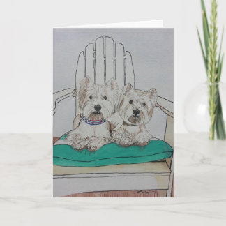 Carte Deux Pals Westie