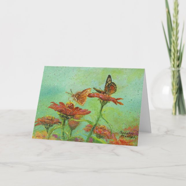 Carte Deux papillons (Devant)
