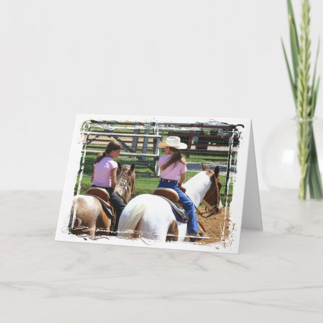 Carte Deux petites filles (Devant)