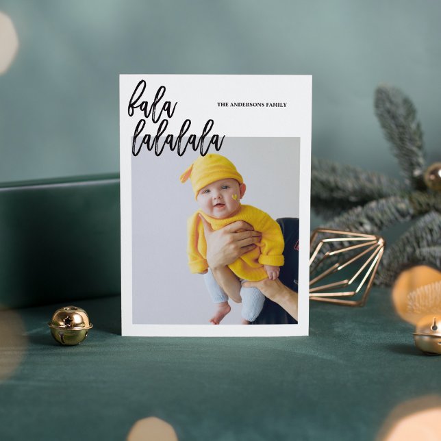 Carte Deux Photos Modernes Et Falalal | Joyeux jours fér (Créateur téléchargé)