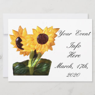 Carte Deux Plantes de tournesol Thunder_Cove