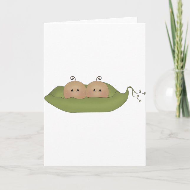 Carte Deux Pois Dans Un Pois (Devant)