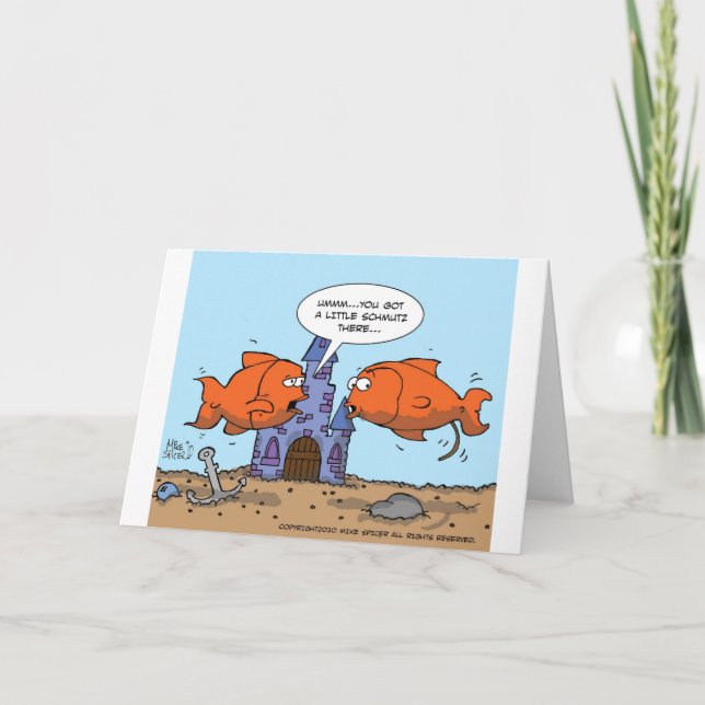 Carte Deux poissons d'or—Amitié (Devant)