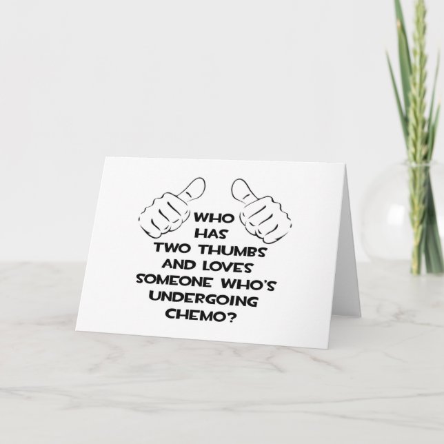 Carte Deux pouces et aime quelqu'un à Chemo (Devant)