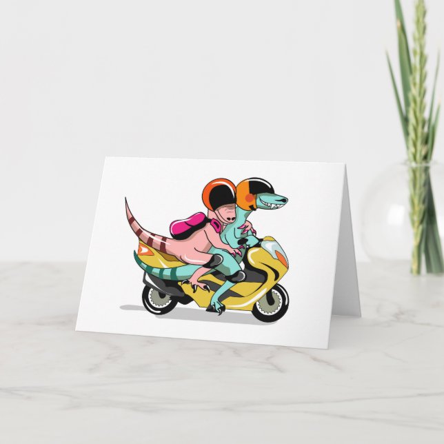 Carte Deux Rapporteurs De Dessins De Cartoon Montent Sur (Devant)