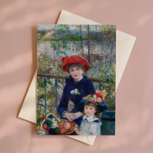 Carte Deux Soeurs (En Terrasse) | Renoir (Créateur téléchargé)