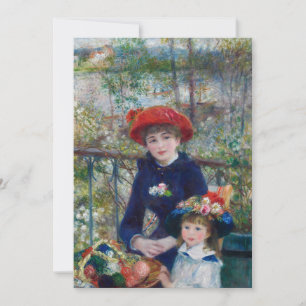 Carte Deux Soeurs (En Terrasse)   Renoir