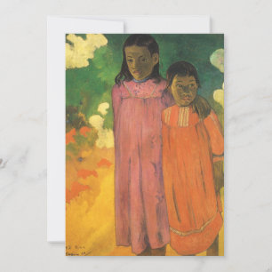 Carte Deux Sœurs par Paul Gauguin, Beaux-Arts Anciens